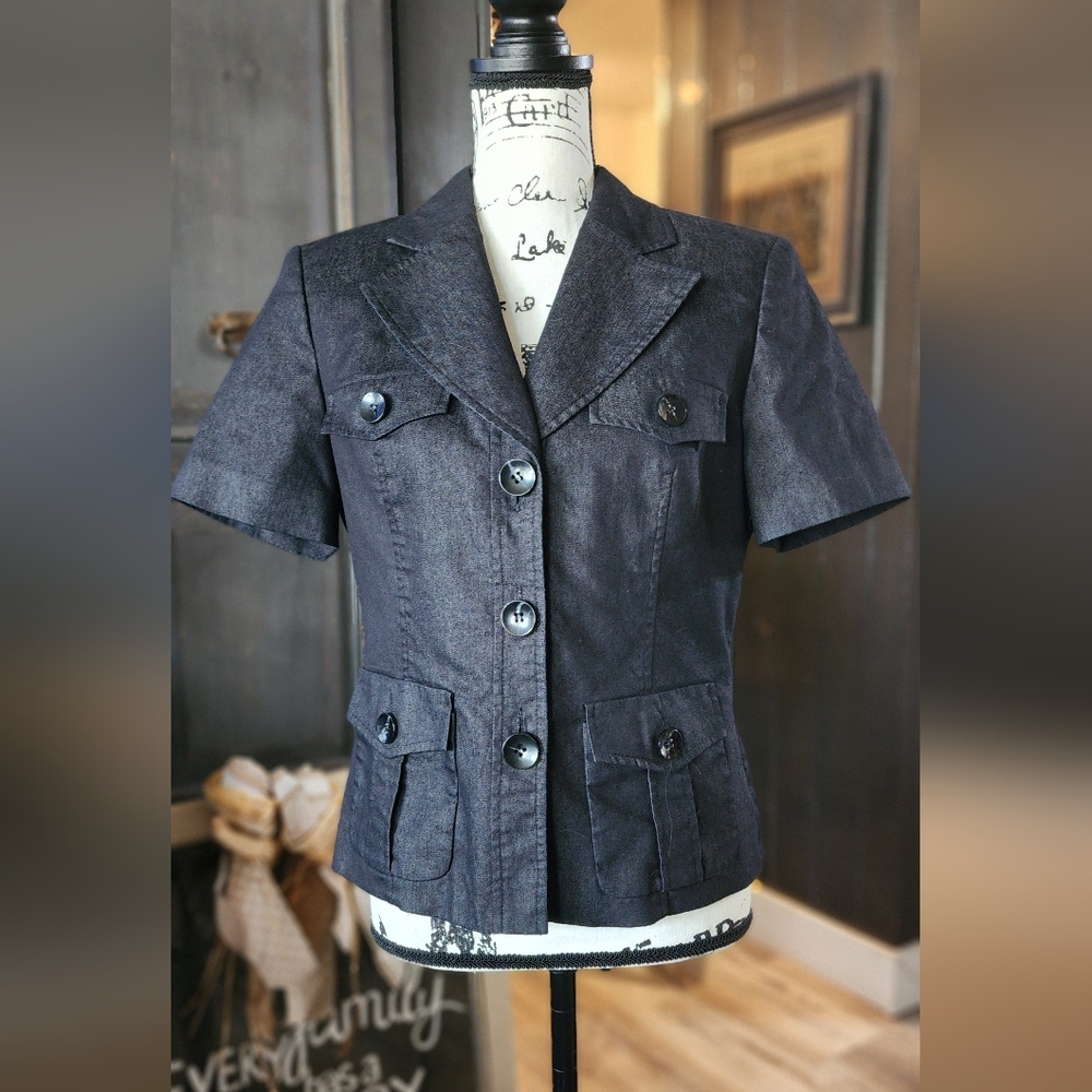 Evan Picone Short Sleeve Blazer